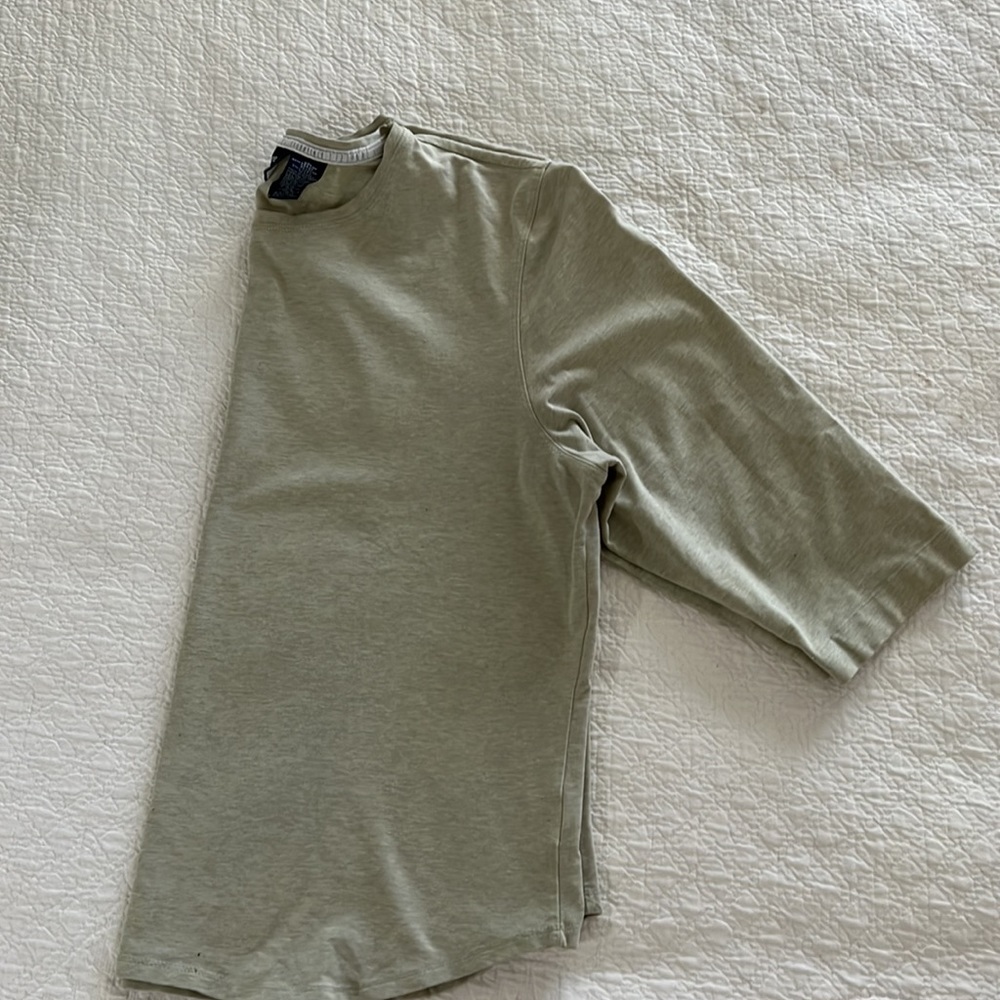 Liz Claiborne Lizsport 3/4 sleeve XL light green top! - Picture 2 of 9
